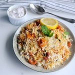 Prawn Biryani (With Raita)
